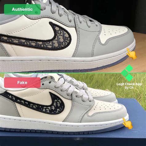 real dior jordan 1 vs fake|fake jordan 1 Dior for sale.